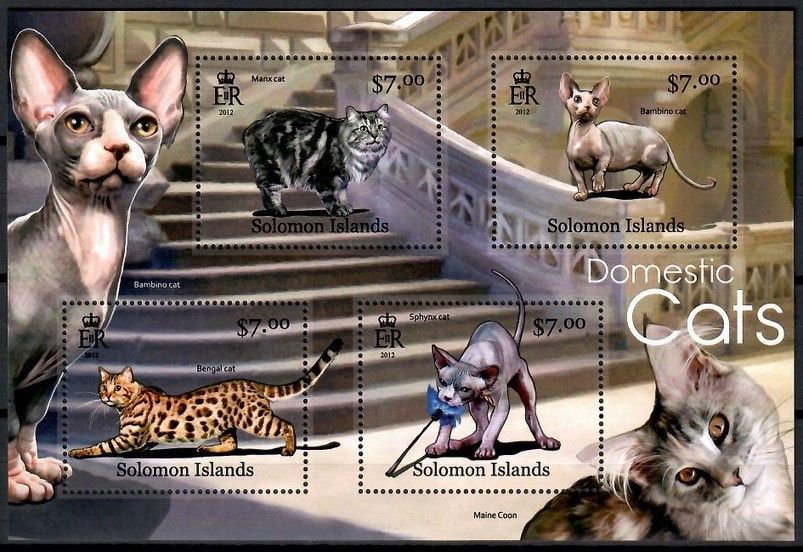 Znaczek Wyspy Salomona 2013 Mi ark 1646-1649 Czyste **