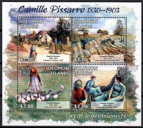 Znaczek Wyspy Salomona 2013 Mi ark 1681-1684 Czyste **