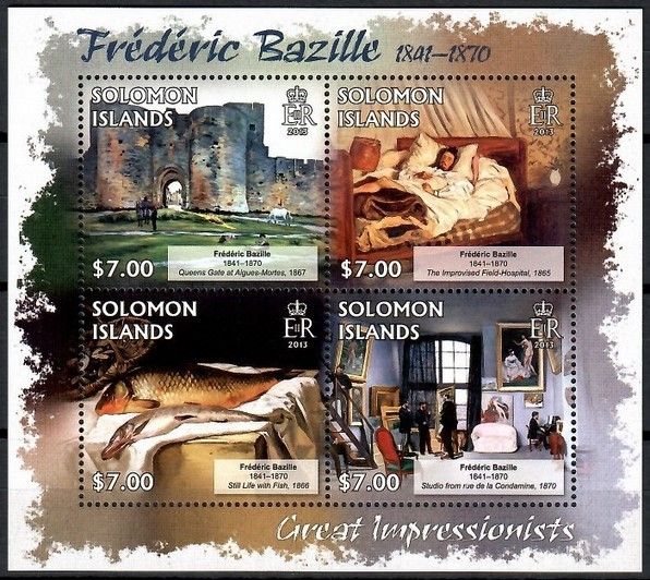 Znaczek Wyspy Salomona 2013 Mi ark 1711-1714 Czyste **