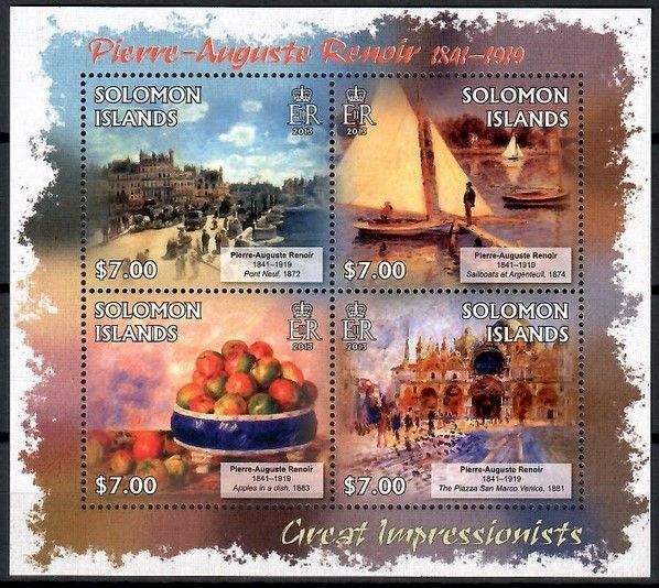 Znaczek Wyspy Salomona 2013 Mi ark 1721-1724 Czyste **