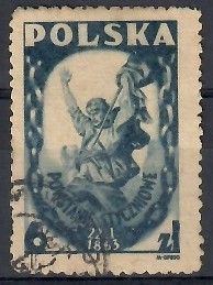 Znaczek Polska 1946 Mi 427 Fi 394a Stemplowane