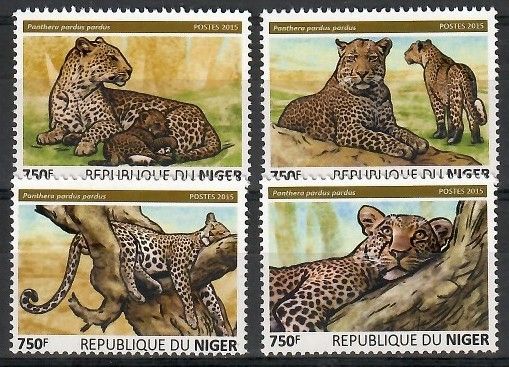 Znaczek Niger 2015 Mi 3831-3834 Czyste **