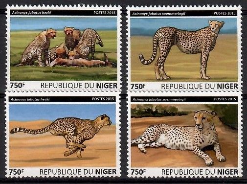 Znaczek Niger 2015 Mi 3835-3838 Czyste **