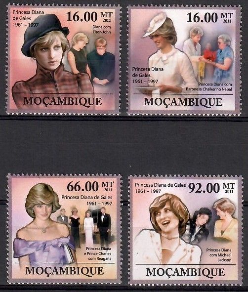 Znaczek Mozambik 2011 Mi 4514-4517 Czyste **
