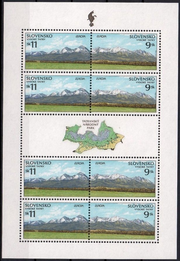 Znaczek Słowacja 1999 Mi ark 337-338 Czyste **