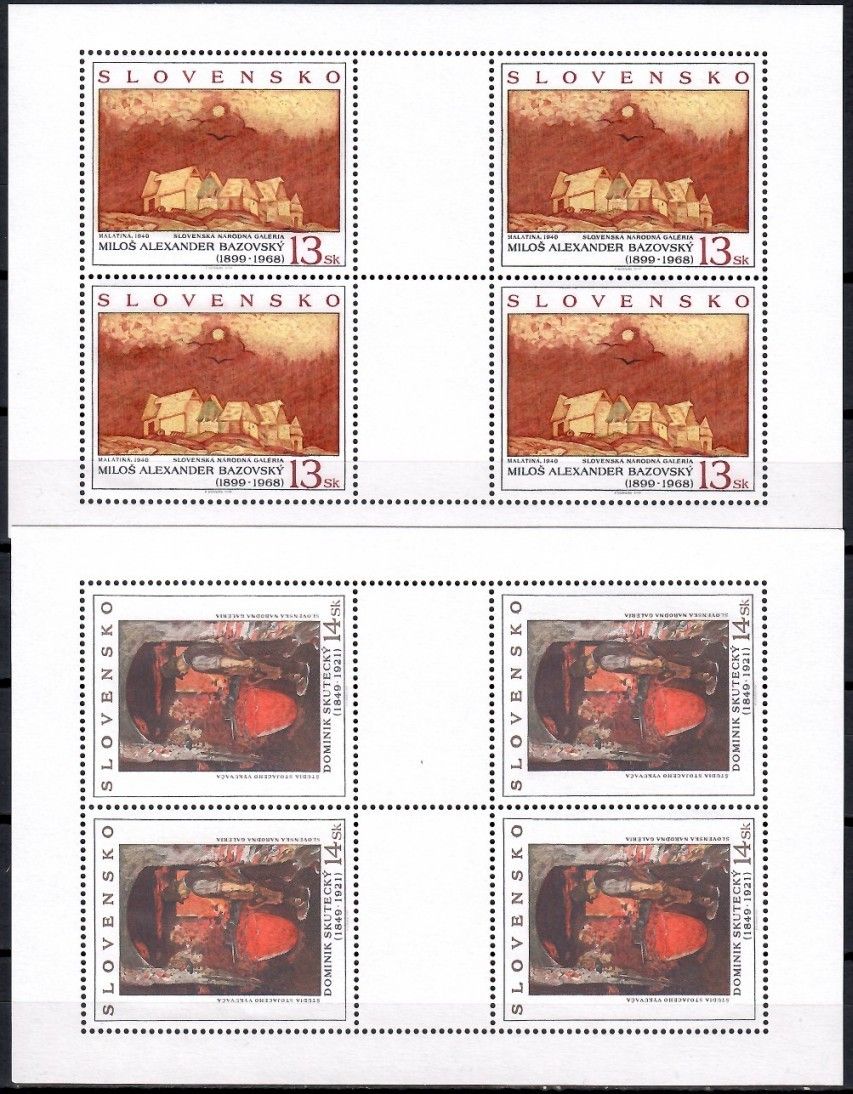 Znaczek Słowacja 1999 Mi ark 352-353 Czyste **