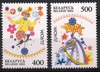 Znaczek Białoruś 2002 Mi 447-448 Czyste **