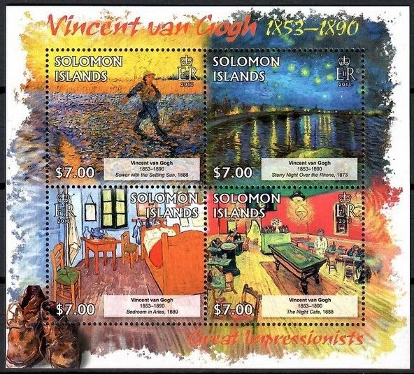 Znaczek Wyspy Salomona 2013 Mi ark 1746-1749 Czyste **