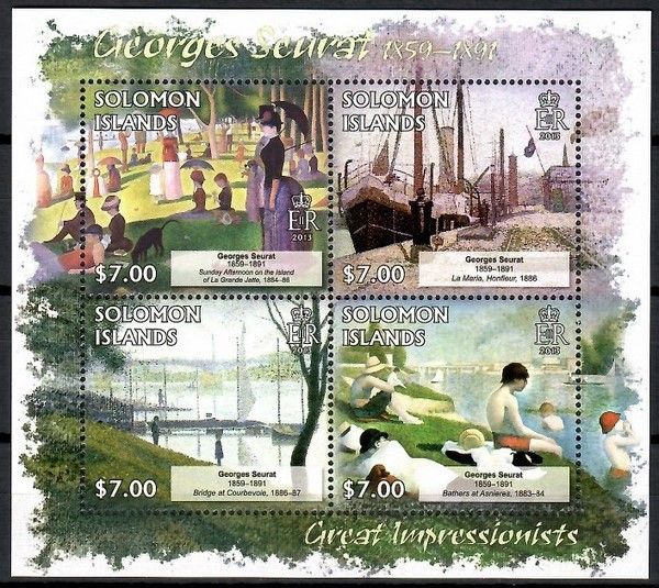 Znaczek Wyspy Salomona 2013 Mi ark 1756-1759 Czyste **