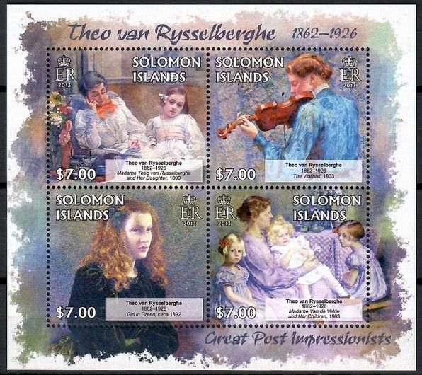 Znaczek Wyspy Salomona 2013 Mi ark 1761-1764 Czyste **