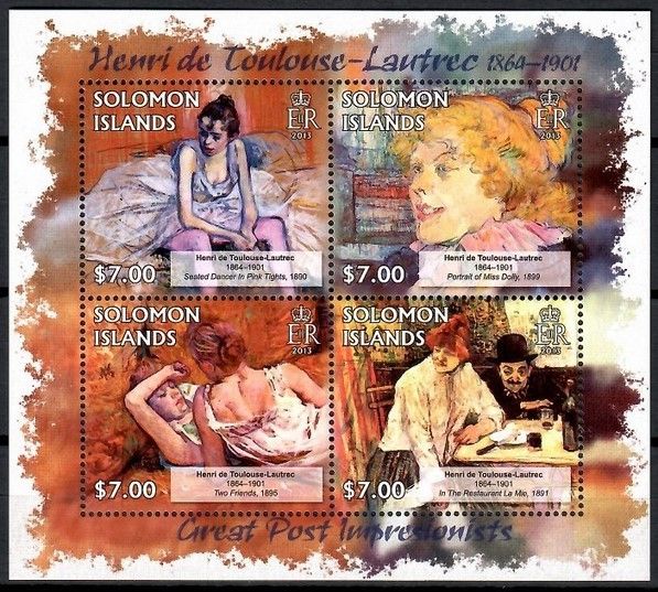 Znaczek Wyspy Salomona 2013 Mi ark 1771-1774 Czyste **