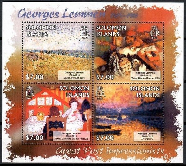 Znaczek Wyspy Salomona 2013 Mi ark 1781-1784 Czyste **