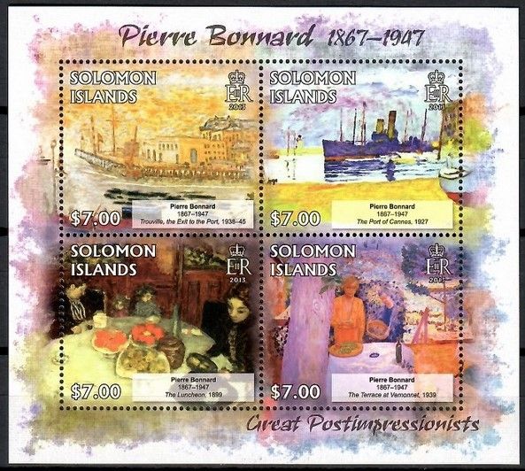 Znaczek Wyspy Salomona 2013 Mi ark 1791-1794 Czyste **