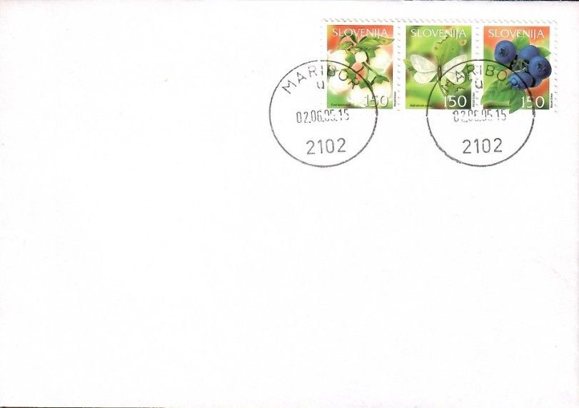 Znaczek Słowenia 2005 Mi 533-535 FDC
