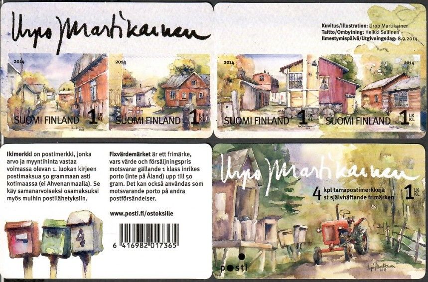 Znaczek Finlandia 2014 Mi mh 2321-2324 Czyste **