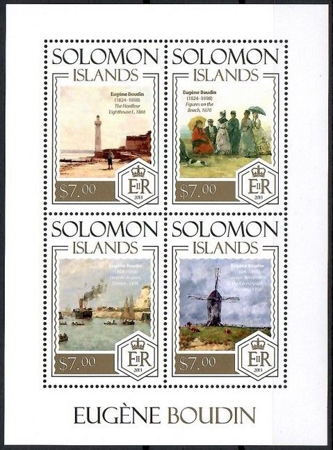 Znaczek Wyspy Salomona 2013 Mi ark 2257-2260 Czyste **