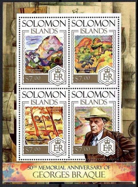 Znaczek Wyspy Salomona 2013 Mi ark 2272-2275 Czyste **