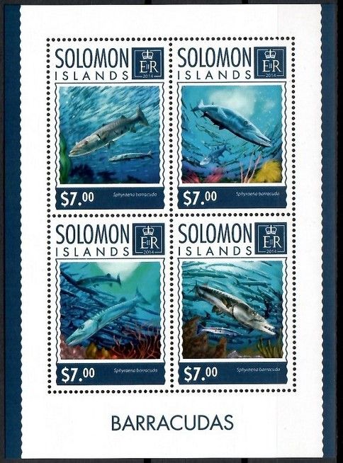 Znaczek Wyspy Salomona 2014 Mi ark 2337-2340 Czyste **