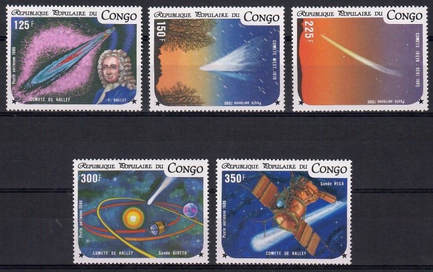 Znaczek Kongo 1965 Mi 1024-1028 Czyste **