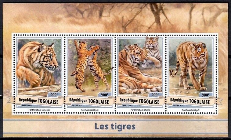 Znaczek Togo 2017 Mi ark 7974-7977 Czyste **
