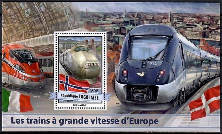Znaczek Togo 2017 Mi bl 1413 Czyste **