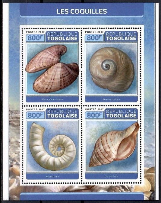 Znaczek Togo 2017 Mi ark 8169-8172 Czyste **