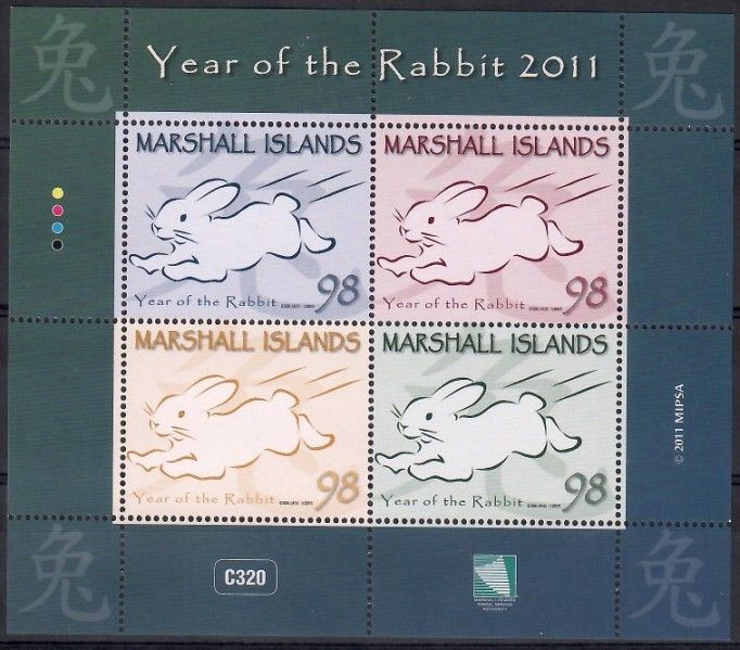Znaczek Wyspy Marshalla 2011 Mi ark 2696-2699 Czyste **