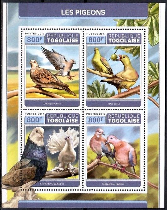 Znaczek Togo 2017 Mi ark 8189-8192 Czyste **