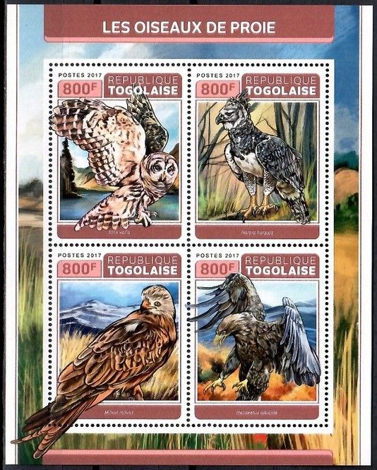 Znaczek Togo 2017 Mi ark 8199-8202 Czyste **