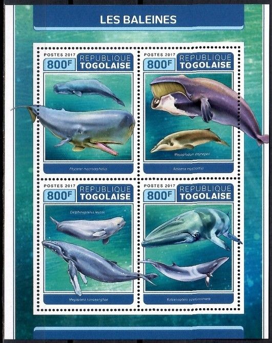 Znaczek Togo 2017 Mi ark 8209-8212 Czyste **