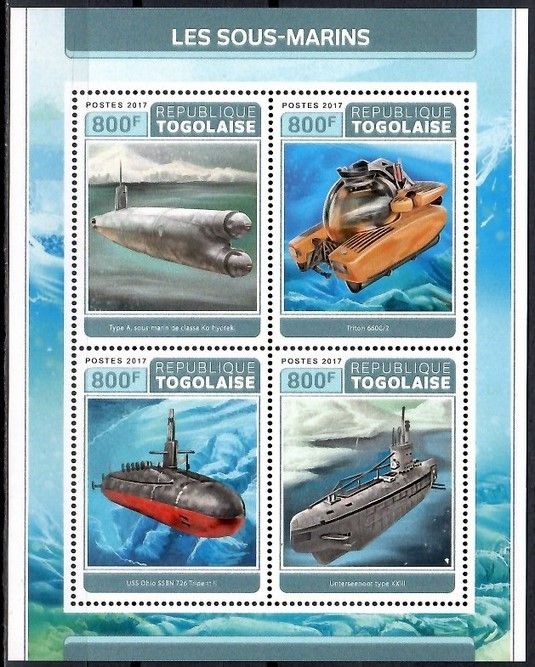 Znaczek Togo 2017 Mi ark 8239-8242 Czyste **