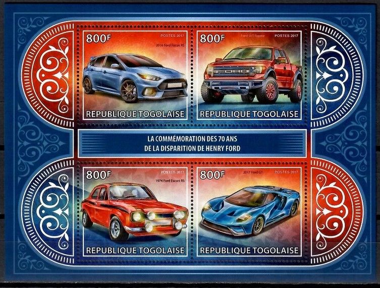 Znaczek Togo 2017 Mi ark 8361-8364 Czyste **