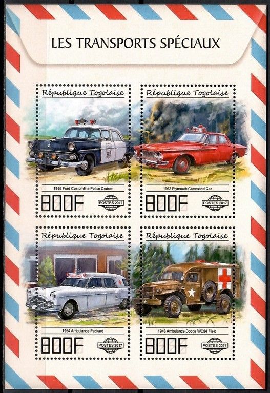 Znaczek Togo 2017 Mi ark 8502-8505 Czyste **