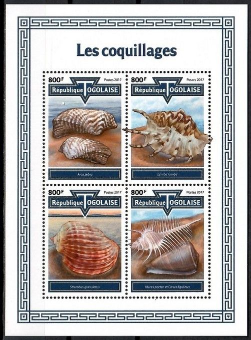 Znaczek Togo 2017 Mi ark 8685-8688 Czyste **