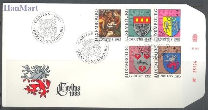 Znaczek Luksemburg 1983 Mi 1086-1090 FDC