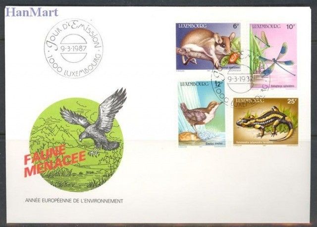 Znaczek Luksemburg 1987 Mi 1168-1171 FDC