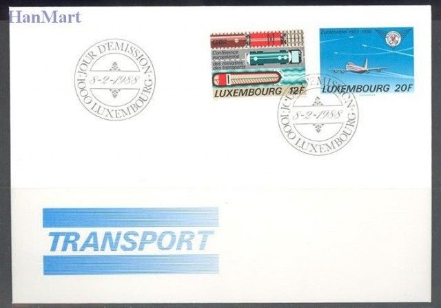 Znaczek Luksemburg 1988 Mi 1194-1195 FDC