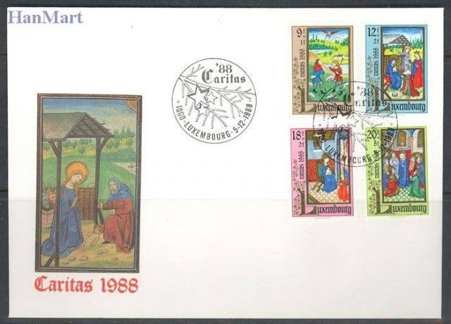 Znaczek Luksemburg 1988 Mi 1210-1213 FDC