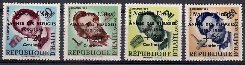 Znaczek Haiti 1959 Mi 576-579 Czyste **