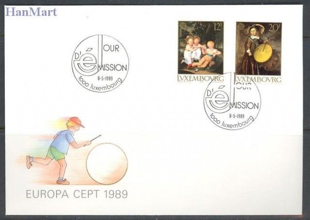 Znaczek Luksemburg 1989 Mi 1219-1220 FDC