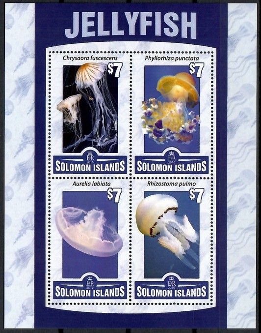 Znaczek Wyspy Salomona 2016 Mi ark 3521-3524 Czyste **