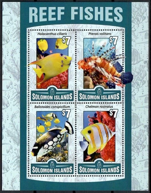 Znaczek Wyspy Salomona 2016 Mi ark 3541-3544 Czyste **