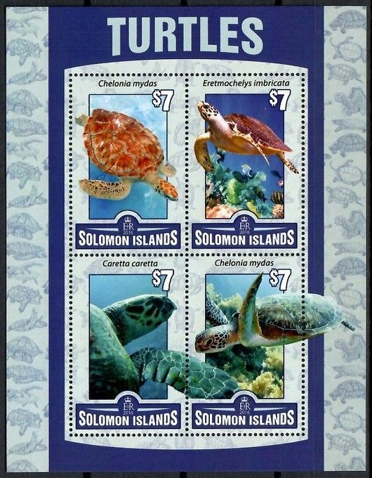 Znaczek Wyspy Salomona 2016 Mi ark 3546-3549 Czyste **