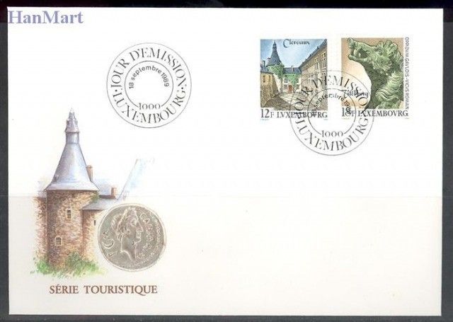 Znaczek Luksemburg 1989 Mi 1230-1231 FDC