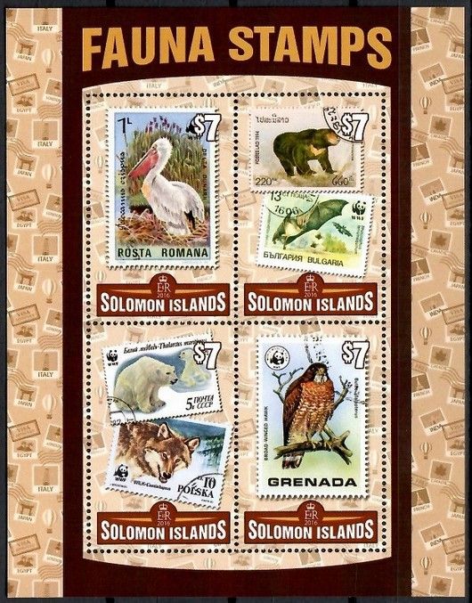 Znaczek Wyspy Salomona 2016 Mi ark 3621-3624 Czyste **
