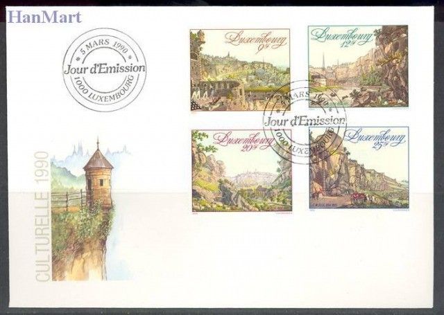 Znaczek Luksemburg 1990 Mi 1236-1239 FDC
