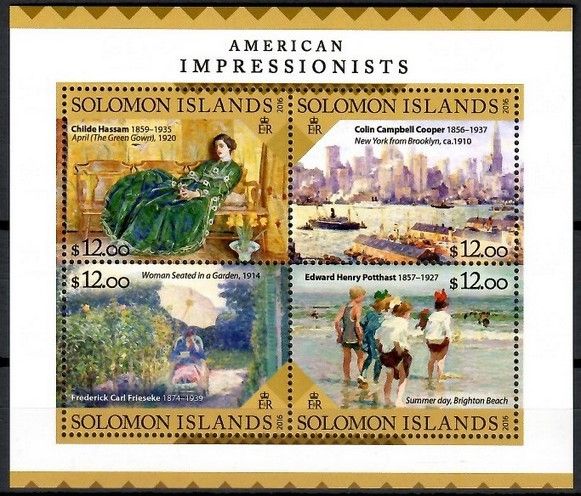 Znaczek Wyspy Salomona 2016 Mi ark 3636-3639 Czyste **