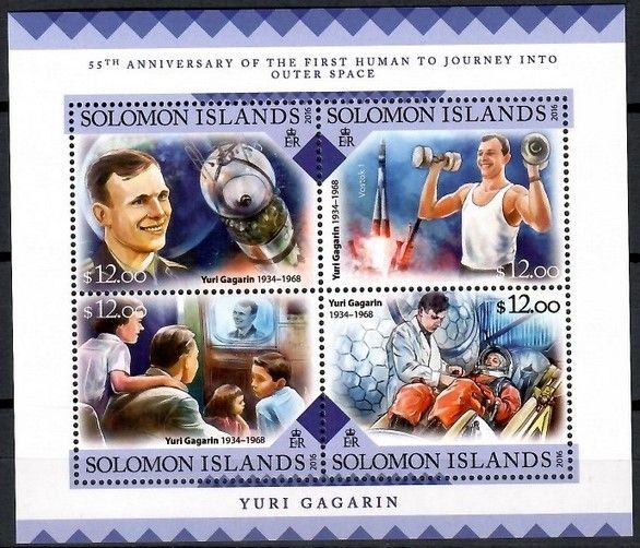 Znaczek Wyspy Salomona 2016 Mi ark 3686-3689 Czyste **
