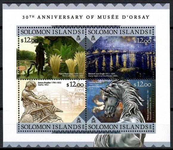 Znaczek Wyspy Salomona 2016 Mi ark 3706-3709 Czyste **