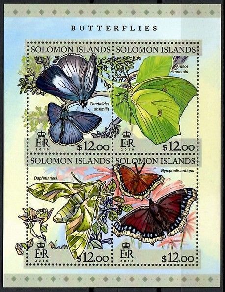 Znaczek Wyspy Salomona 2016 Mi ark 3756-3759 Czyste **